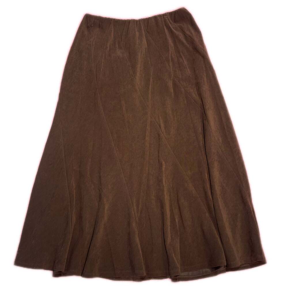 Koret Brown Suede Midi Skirt